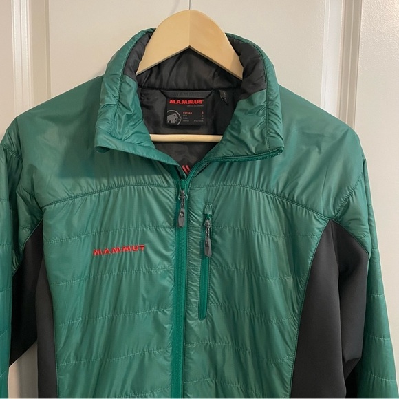 Mammut Guye Polartec Alpha Jacket Green Black Size Small - Picture 3 of 13